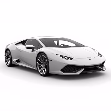 White exotic car
