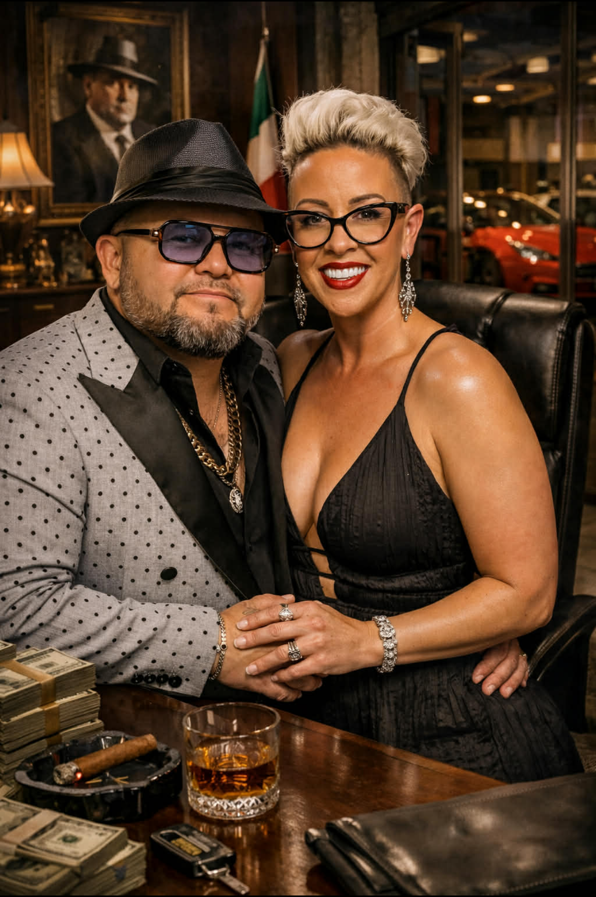 Rudy Treminio with his wife